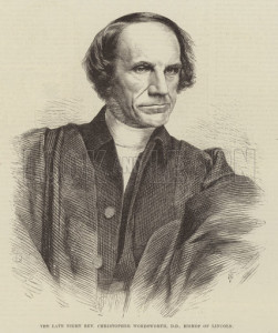 The late Right Reverend Christopher Wordsworth, DD, Bishop of Lincoln. Illustration for The Illustrated London News, 28 March 1885.