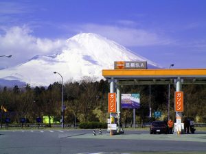Mr. Fuji from Ashigara Service Area on the Tomei Expressway