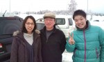Family who took me from Hachinohe to Iwatesan Service Area