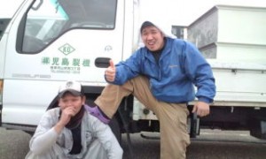 Two young men who took me from Sakae PA to Yoneyama SA in Niigata