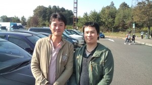 Two men who took me from Kyoto to Kusatsu Service Area in Shiga