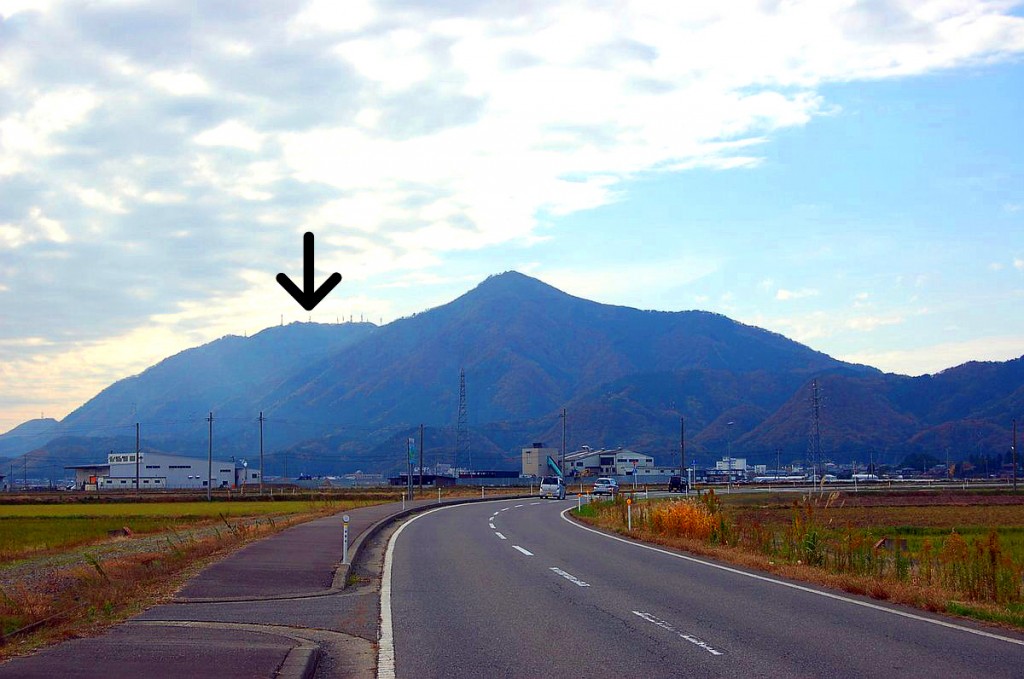 View of Mt. Yahiko close to Iwamuro Villiage