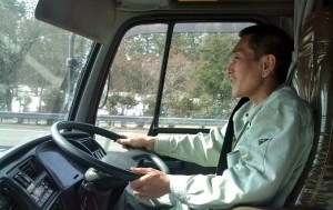 Truck driver who took me from Yoneyama SA in Niigata to Amagozen in Fukui