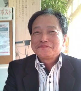 Mr. Yokoyama who took met o Kanda parking area in Shiga Prefecture.