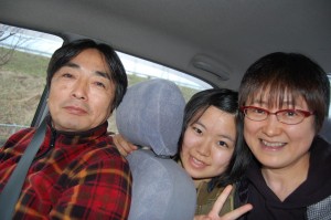 Family who took me to my destination in Aomori City. They went a bit out of their way for me.