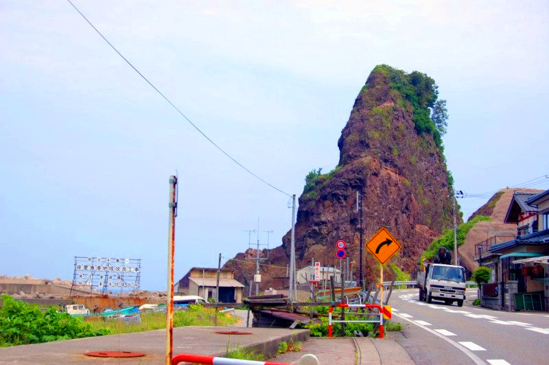 Steep hill close to Nezugasaki near the border of Niigata and Yamagata