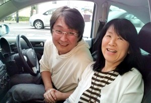 Couple on their way to Sapporo who took me to Aomori City from Odate.