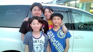 The Shoji family who went 100 kilometers out of their way to take me to my destination, Hirosaki.