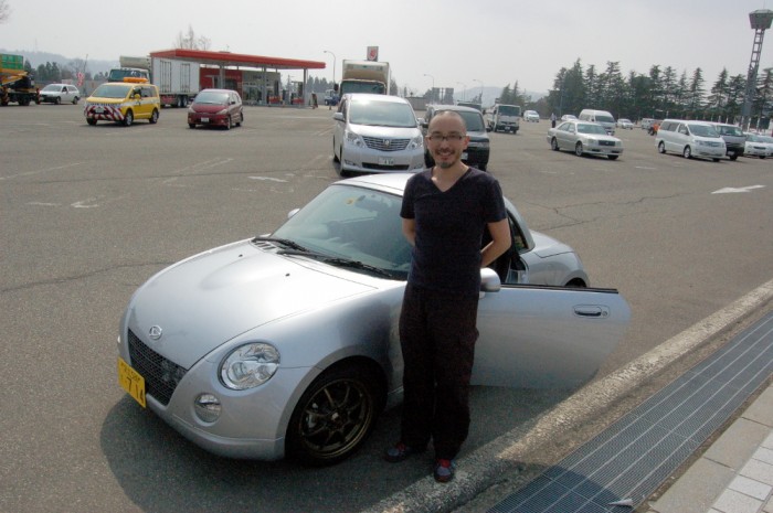 Another man named Itoh, a software developer. He took me in that tiny sports car to Ikebukero in Tokyo!
