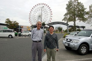 Mr. Kohara who took me to Nagoya on the way to Osaka. He newly married from one month ago.