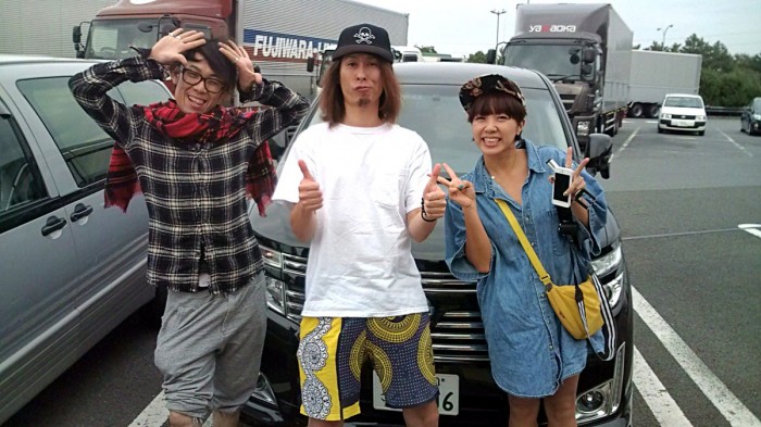 Yorika and friends who took me to Hamamatsu from Ashigara