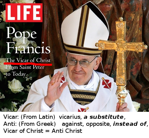 Pope Francis, the Vicar of Christ