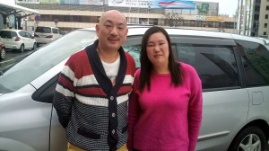 Couple who took me 190 kilometers to Akita Station