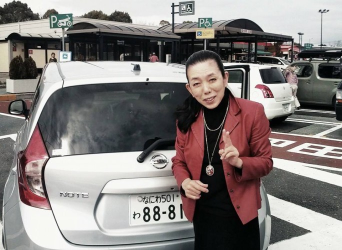 The driver of the first car which took me close to Kyoto.