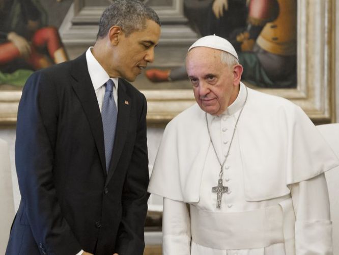 Barack Obama  with Pope Benedict XVI