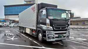 Truck that took me to Aomori City from Murakami in Niigata.