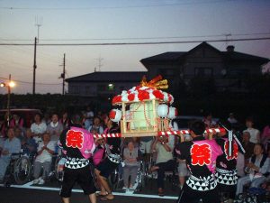 Carrying the Omikoshi