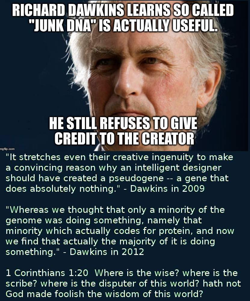 Richard Dawkins mocks God.
