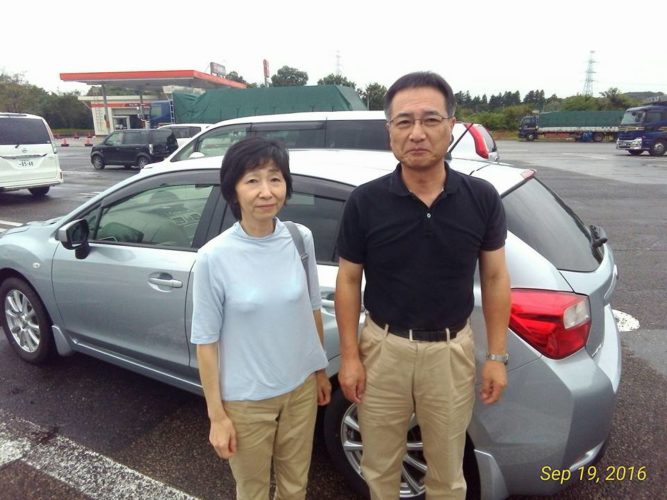 The couple who took-me over 200 kilometers-from Aomori City to Miyagi Prefecture