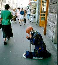 A beggar in St. Petersburg 