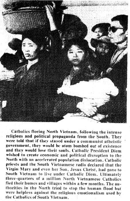 Catholics fleeing Vietnam