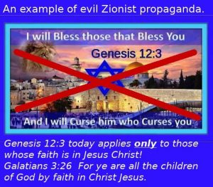 Genesis 12:3 is a promise to the children of Abraham by faith in Christ