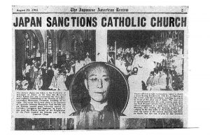 Japan sanctions the Catholic Church