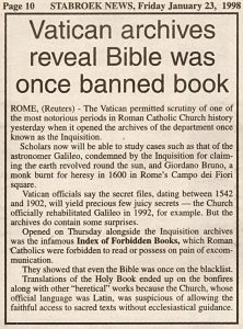 Popery: Its Character And Its Crimes – Part I. Chapter I. The Prohibition of the Scriptures Popery: Its Character And Its Crimes – Part I. Chapter I. The Prohibition of the Scriptures