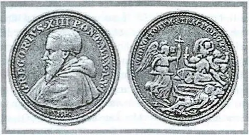 Special Commemorative Medal Struck By Pope Gregory Xiii