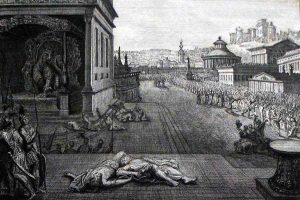 The two witnesses of Revelation 11 slain