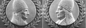 Portraits of Pope Innocent III and Pope Gregory IX in the U.S. Capitol.